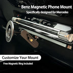 360° Rotation MagSafe Car Phone Mount for Mercedes-Benz 2025 G-Class, 2020-2025 GLE GLS GLA EQA CLA, 2019-2025 GLB EQB A/B-Class, AMG & Maybach,Original Fit No-Drill Installation Accessories