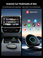 Magic AI Box, Wireless CarPlay/Android Auto Adapter, Car Video Box Supports for Netflix/YouTube/TikTok/TF Card, DriveChat AI Smart Box with GPS/Dual Bluetooth