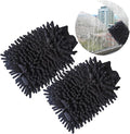 1 Pack 2 Black Car Wash Mitt Microfiber, Deluxe Scratch Free Microfiber Wash Mitt,9 Inches X 5.5 Inches Car Washing Care Cleaning Kit.