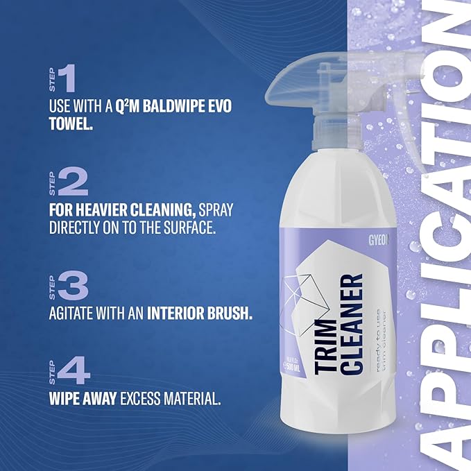 Gyeon TrimCleaner Plastic Cleaner Powerful Trim Restoration Cleaner Safe on Trim & Vinyl Surfaces Fast‑Acting Dirt Dissolver Semi‑Gloss Finish Prepares Plastic for Coating Enhances Trim Appearance