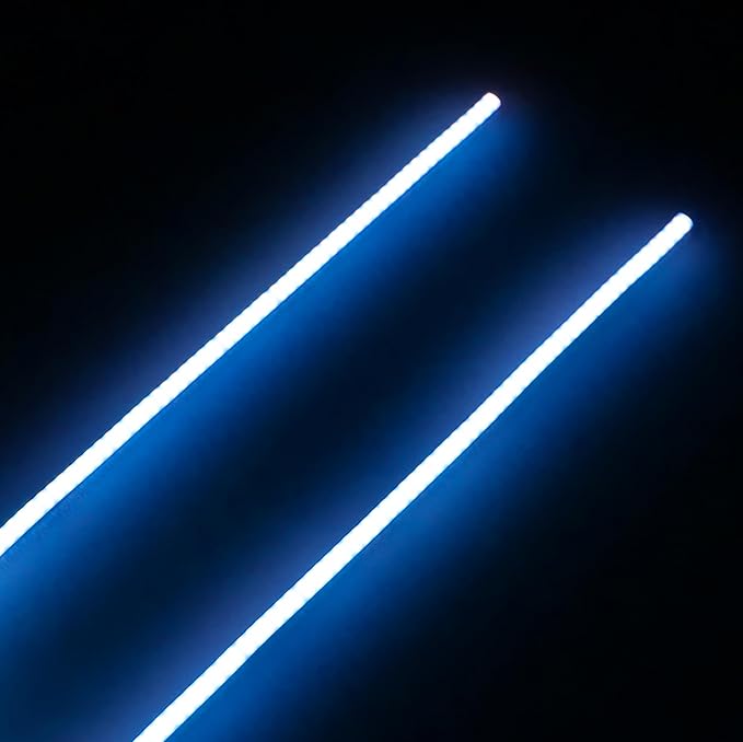 MEUS RACING RC LED Strip Colored Light Strip Flexible Cuttable for TRX4M SCX24 1/24 1/18 RC Crawlers Upgrade(Blue)