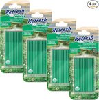 Refresh Your Car! Odor Eliminator and Car Air Freshener Round Vent Sticks 6-count, 4 Packs (Fresh Clover)