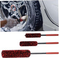 STOBAZA 3pcs Car Wheel Cleaning Brushes Set Bendable Tire Brush Kit for Effortless Automotive Detailing Bristles for Car Models