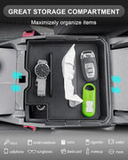 CDEFG 2PCS Center Console Organizer for 2024 2025 2026 Ford Ranger Middle Console Dual Organizers with Tissue Slot
