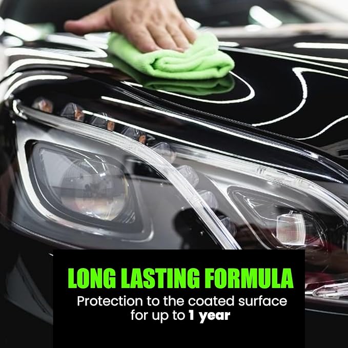 MaxPro Fast Coating: Providing long-lasting protection and deep shine for your vehicle, with easy application, high repellency, and extra scratch resistance, ensuring brilliance and durability.