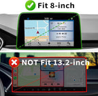 2PCS Center Console Organizer Compatible with Ford Escape 2020-2025 2026 Armrest Storage Box and Dashboard Tray Behind 8-inch Screen Dash Insert Tray Interior Accessories-ONLY FIT 8" display