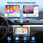 Eonon 4+64G Android 14 Car Stereo for Volkswagen Golf Passat SEAT Skoda, 9'' CarPlay Android Auto Touchscreen Headunit with DSP, Bluetooth,SWC- VWX7A