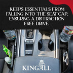 Car Seat Gap Filler Organizer 2 Pack - Accessory Tray for Front Seat Console Car Organizer and Storage w/Accessories