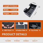 TACOBRO Center Console Hanging Organizer Box Compatible with 2019-2025 2026 Chevy Silverado/GMC Sierra 1500 and 2020-2026 Silverado/Sierra 2500HD 3500HD Accessories, Split Bench Seat ONLY