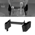 Metal Organizer Tray Compatible with 2007-2017 Jeep Wrangler JK/JKU, Sturdy Center Console Shifter Side Tray Storage Box Interior Accessories (Not for Manual Shift Vehicles and JL/JLU)