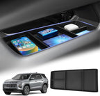 Sunsdrew 2025 Equinox Under Center Console Organizer for 2025+ Chevrolet Equinox Accessories TPE Lower Center Console Tray 2025 Chevy Equinox Console Organizer(NOT fit Equinox EV Version)