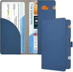 RSAquar Car Registration and Insurance Holder, Vehicle Glove Box Organizer Cool Car Accessories, Car Document Holder for Cards, Driver License & Essential Document, JD-Blue