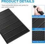 Center Console Tray Liner for Toyota Tundra Accessories 2022-2025 2026 for Sequoia Accessories 2023-2025 2026 Console Organizer Liner Anti-Slip Silicone (1 Piece)