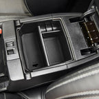 EDBETOS Center Console Organizer Tray Compatible with Jeep Wrangler JK/JKU 2011-2018 Rubicon Sport Sahara Accessories Armrest Storage Glove Box, (Black Trim)