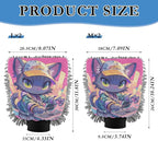 Cartoon Cat Graffiti Style Colorful Hip Pop Hot Pink Car Wash Mitts Scratch Free Wash Mitten For Cars Car Wash Sponges