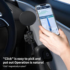 Magnetic Door-Mount Phone Holder for Tesla Model Y/3, Aluminum Alloy Construction, 4D Adjustable Car Mount with Super Magnetism, Original Hole Installation Compatible