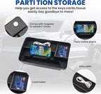 Autorder Center Console Dash Organizer for 2023-2026 Chevy Chevrolet Colorado Accessories Dashboard Insert Tray with Cellphone Holder Storage Box with Anti-Slip Mat