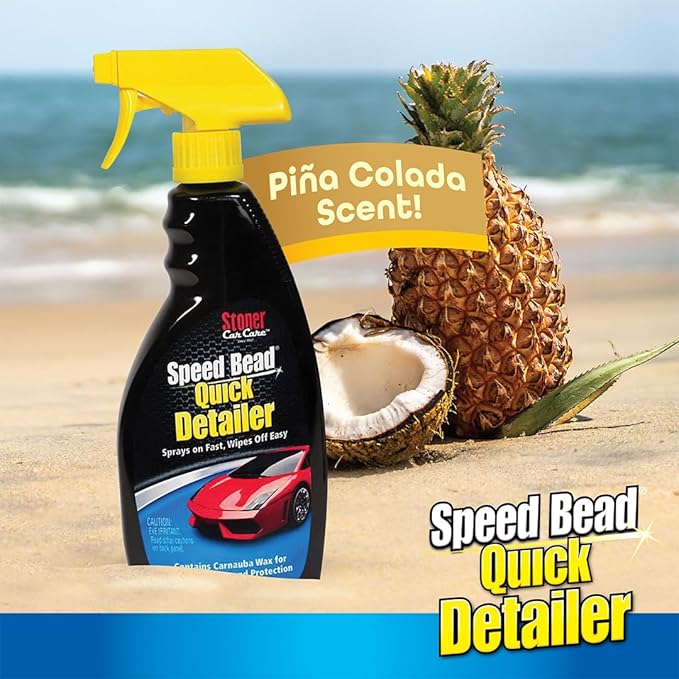 Stoner Car Care 92354-3PK Speed Bead Quick Detailer Spray – Fast Detail Spray for Dust, Smudges and Light Contaminants – Enhances Gloss and Slickness With Carnauba Wax – 22 fl oz (Pack of 3)