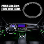ACROPIX 2.5m 8.20ft 4mm 0.16" Transparent Universal PMMA Optic Fiber Side Glow Cable Fiber Optic Cable for Car - Pack of 1