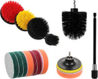 Electric Scrubber Wheel Cleaner Brush Electric Drill Brush Drill Brush attachments Set Electric Cleaning Brush Set Drill Brush Power Scrubber Set Drill Brush Electric Scrubber Car Kit Brushes (