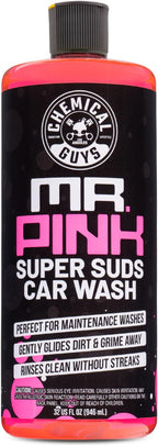 Chemical Guys Mr. Pink Foaming Car Wash Soap (Works with Foam Cannons, Foam Guns or Bucket Washes) Safe for Cars, Trucks, Motorcycles, RVs and More, Candy Scent, Extra Large Size 32 fl oz - CWS_402_32