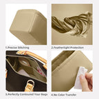 DGAZ Silk Purse Organizer Insert Fits LV Speedy 16/20/25/30/35/40/45 bags，Silky Smooth Bag Organizer，Luxury Handbag & Tote Shaper(S2 trench,SP40)