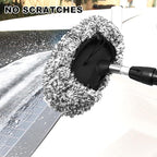 2 Pieces Brush Cover, Wash Mitt Car Brush Cover for Car Wash Brushes,Microfibre Car Brush Cover,SB Wash Brush Cover for Washing Park/Wash, Gentle Car Sponge-Black