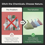 4 pack Naturally Activated Bamboo Charcoal Air Purifying Bags | Natural Home Deodorizer Bag | Charcoal Bag Odor Absorber For Pets | Odor Eliminator & Moisture Absorber Air Freshener Bag (200g Pyramid)