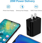 Android Fast Charging Block for Motorola razr 2025/Edge 2024,Moto G Stylus 2025,G Power (2026),razr 50 Ultra,20W USB C Wall Charger Brick Type C Charging Plug for Samsung Galaxy Z Flip 6/A15/A35/S24