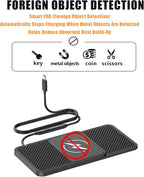 Wireless Car Phone Charger for Mercedes-Benz C-Class (W206) 2021–2025, Type C/USB 20W Fast Charging Pad, Non-Slip Charging Station for Travel Home Office Desk, Lightweight,Type-C