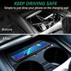 Wireless Car Charger for BMW 5 Series M5/535i/540i/550i/530e 2017-2021, for BMW 6 Series GT M6/640i/650i 2018-2020, 15W Fast Charging Phone Charger Pad for BMW G30 G31 G32 G38 Accessory