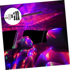 1Set Car Interior LED Atmosphere Lights Rechargeable Colorful Vehicle Foot Strip Lighting Kit for Ambient Decoration Multi Color Sound Control LED Lights