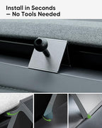 TEMAI MagSafe Phone Mount Dedicated for Tesla Model Y 2025 (Juniper) ONLY - No Damage Silicone - Fits iPhone 17 16 15 Pro Max - [Specifically for Center Vent Position]