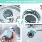 Lumkew Small Cleaning Brush Tight Spaces, 8pcs Crevice Cleaning Brushes Tool for Household Use, Tiny Cleaning Brush Mini Parts Humidifier Toaster
