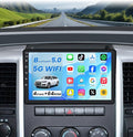 4Core 64ROM Car Radio for Dodge RAM 1500 2500 3500 2009-2012:Upgrade for Ram GPS SWC Bluetooth 5.0 10.2 Inch IPS Touchscreen Back-Up Camera Wireless CarPlay & Android Auto