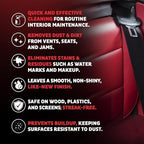 MAXL® Interior Car Cleaner Detailer Spray with NeverDust® Technology Formula (20oz, 6 Pack) - Repels Dust, Wipes Oil, Residue with Matte Finish for Leather, Dash, Trim & Screens - Safe on All Surfaces