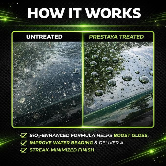 Premium Ceramic Detail Spray 16 fl oz, SiO2 Quick Detailer for Cars, Waterless Wash & Gloss Booster, Hydrophobic Water Beading, Streak-Minimized Wipe-Off, for Paint, Glass, Chrome & Trim
