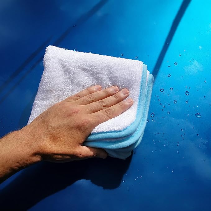 Dry Me Crazy Jr. Car Drying Towel – 16” x 16” / 40 x 40cm - Microfiber Drying Cloth, Made in Germany
