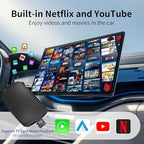 Magic Box 3.0 Support YouTube/Netflix, 2025 Upgraded 4 in 1 Wireless CarPlay Adapter, Smart Netflix carplay Adapter Ai Box, Car Video Box