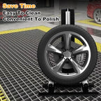 Yeeoy Rolling Wheel Detailing Stand, Heavy Duty Wheel Cleaning Stand, Portable Car Detailing Roller for Wheel Rim Cleaning, Ceramic Coating, polishing Applying Tire Shine & Car Wheel Wash