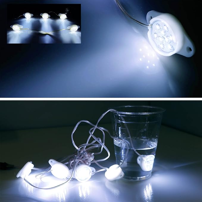 iJDMTOY Brabus Style 90-LED Under Car Foot Area Illumination LED Puddle Lights, Xenon White