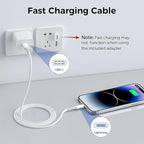 Basesailor i Pad 8 9 8th 9th USB C to Lightning Charger Cable 3.3FT,USB Type C Fast Car Charging Power Cord with USB A Adapter for Apple iPhone 14 13 12 11 Mini Pro Max Plus,XS XR X 8 7 6 Plus 5 SE