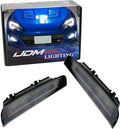 iJDMTOY JDM Style Exact Fit Xenon White LED Daytime Running Light Kit Compatible With 2017-2021 LCI Subaru BRZ, Smoked Lens