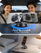 JOYROOM 15W Magsafe Car Mount Charger, iPhone Faster Charging Wireless Car Charger, 80+LBS Strong Suction Magnetic Phone Holder for Car, Stable Metal Support Arm for iPhone 17 Pro Max 16 15 14 13