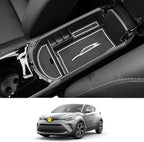 CDEFG Center Console Accessory Organizer Compatible with 2018 2019 2020 2021 2022 CHR C-HR, ABS Material Armrest Box Insert Tray (White)
