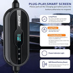 AIMILER Level 2 Tesla Charger(WiFi APP), 32A, 25ft Cable ETL Certified, 220V-240V NEMA 14-50P Plug EVSE w/Nacs Connector, Portable/Home Electric Car(EV) Charger for Tesla Model X/Y/3/S or Nacs EVs
