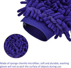 M METERXITY Microfiber Wash Mitt - Chenille Reusable Gloves for Cleaning, Scratch-Free, Apply to Kitchen House Cleaning