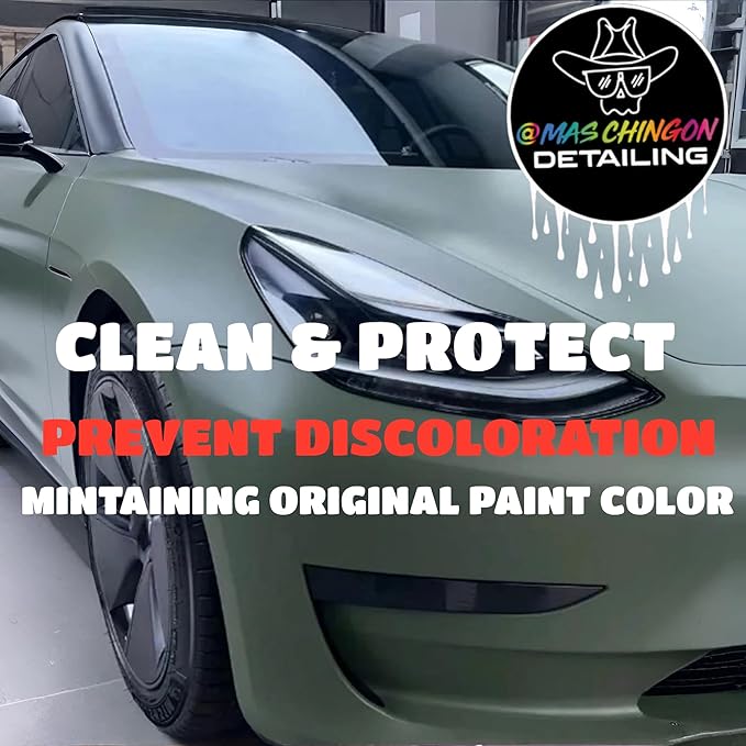 Mas Chingon Matte Detailer Designed for Matt Paint & Wrapped Car Clean & Protect Prevent Discoloration (Great for Cars, Trucks, SUVs, RVs, Motorcycles, & More 16 Fl Oz (1-Pack)