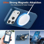 SUPFINE Magnetic for iPhone 17 Pro Max Case (Compatible with MagSafe)(Military Grade Drop Protection) Translucent Matte Shockproof with Anti-Fingerprint Phone Cover 2025,Deep Blue
