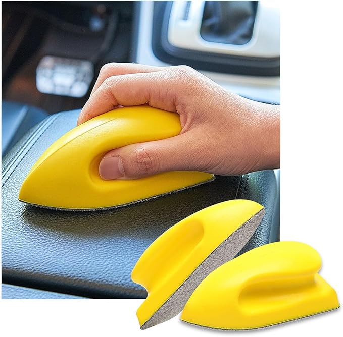 Ziciner 2PCS Nanometer Scratch-Free Car Interior Cleaning Brushes, Leather Car Seat Brusher with Easy Handle, for Vehicle Dashboand, Furniture Couch Boots Sofa, Leather Fabric